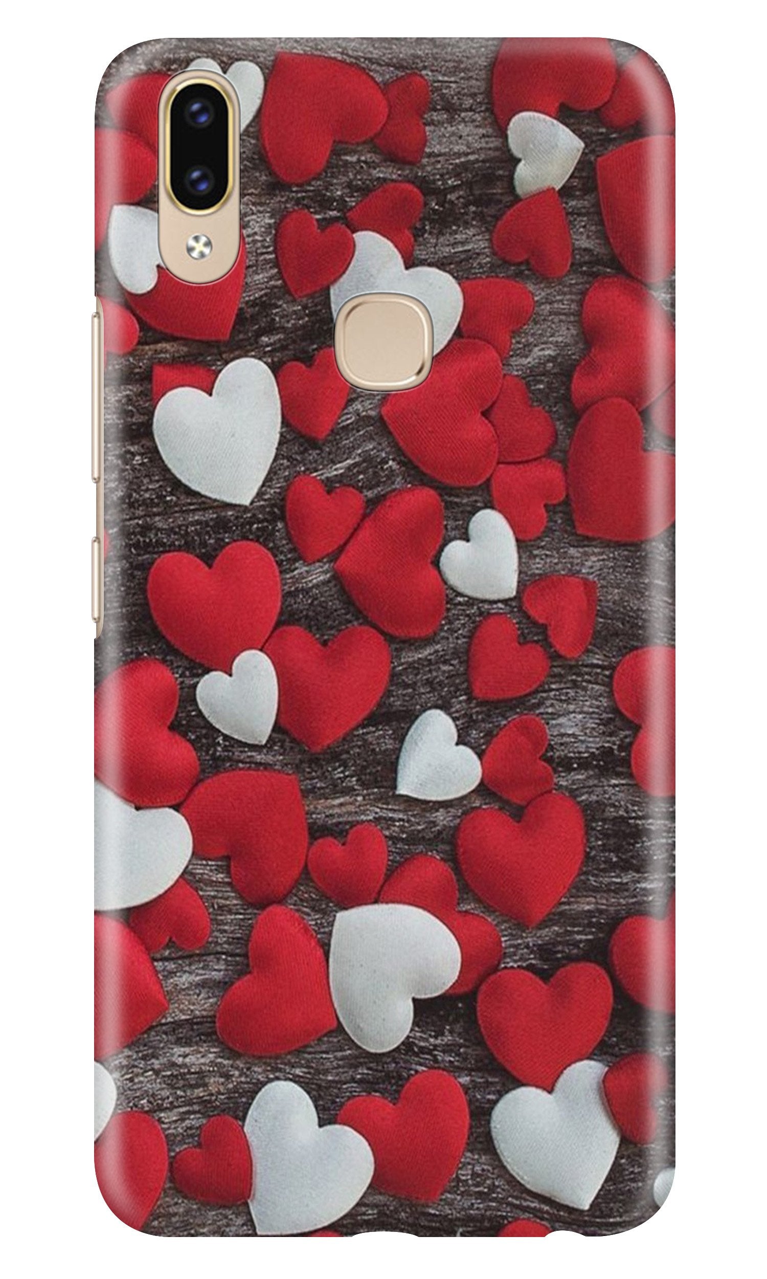 Red White Hearts Mobile Back Case for Asus Zenfone Max Pro M2 (Design - 105) Red White Hearts Case for Asus Zenfone Max Pro M2 (Design - 105)