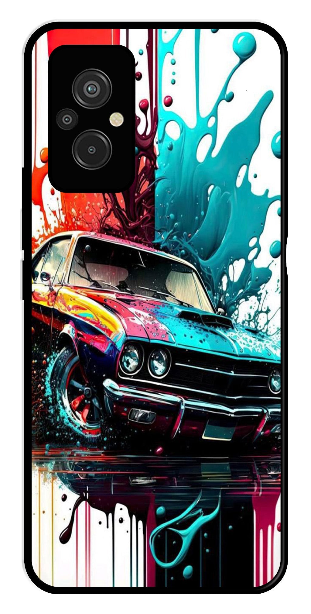 Vintage Car Metal Mobile Case for Redmi 11 Prime Vintage Car Metal Mobile Case for Redmi 11 Prime (Design No -29)