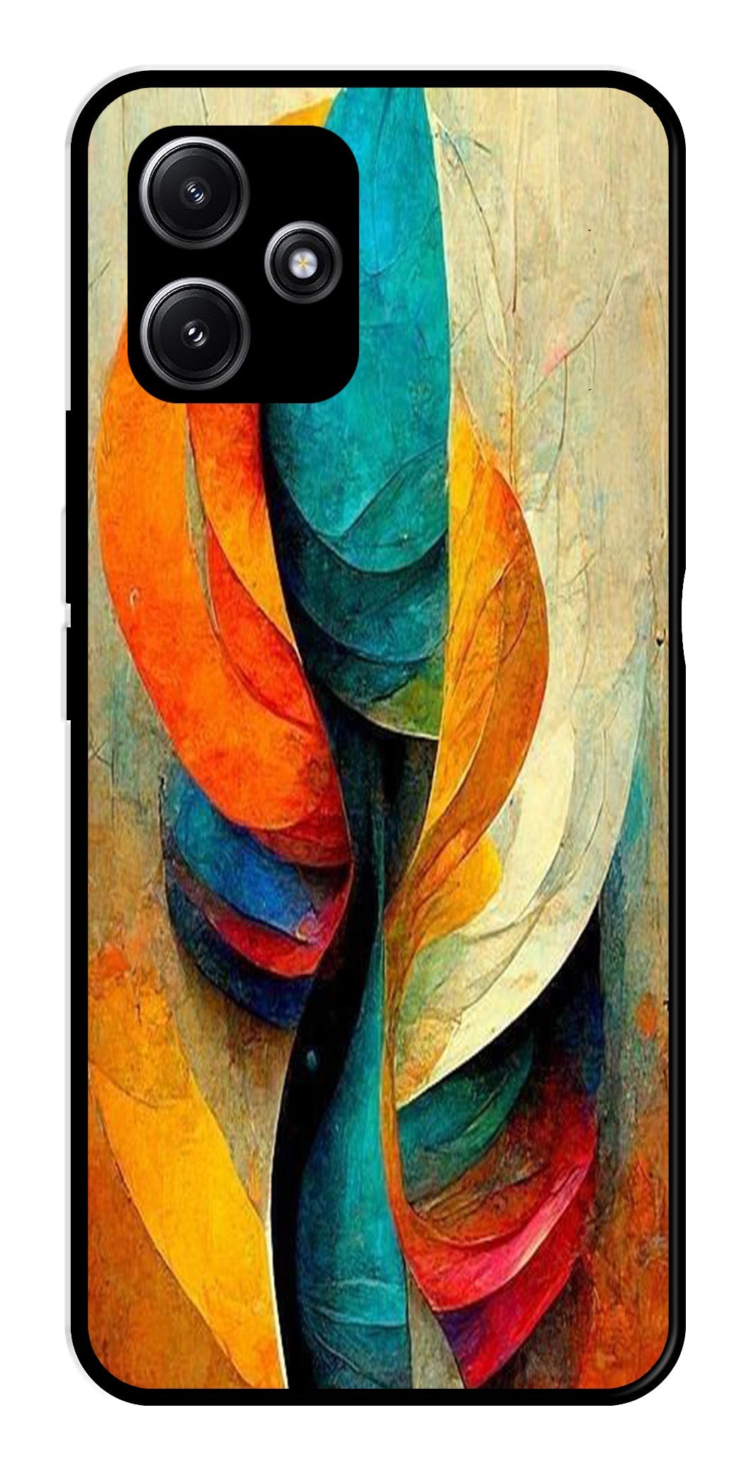Modern Art Metal Mobile Case for Poco M6 Pro 5G Modern Art Metal Mobile Case for Poco M6 Pro 5G (Design No -11)