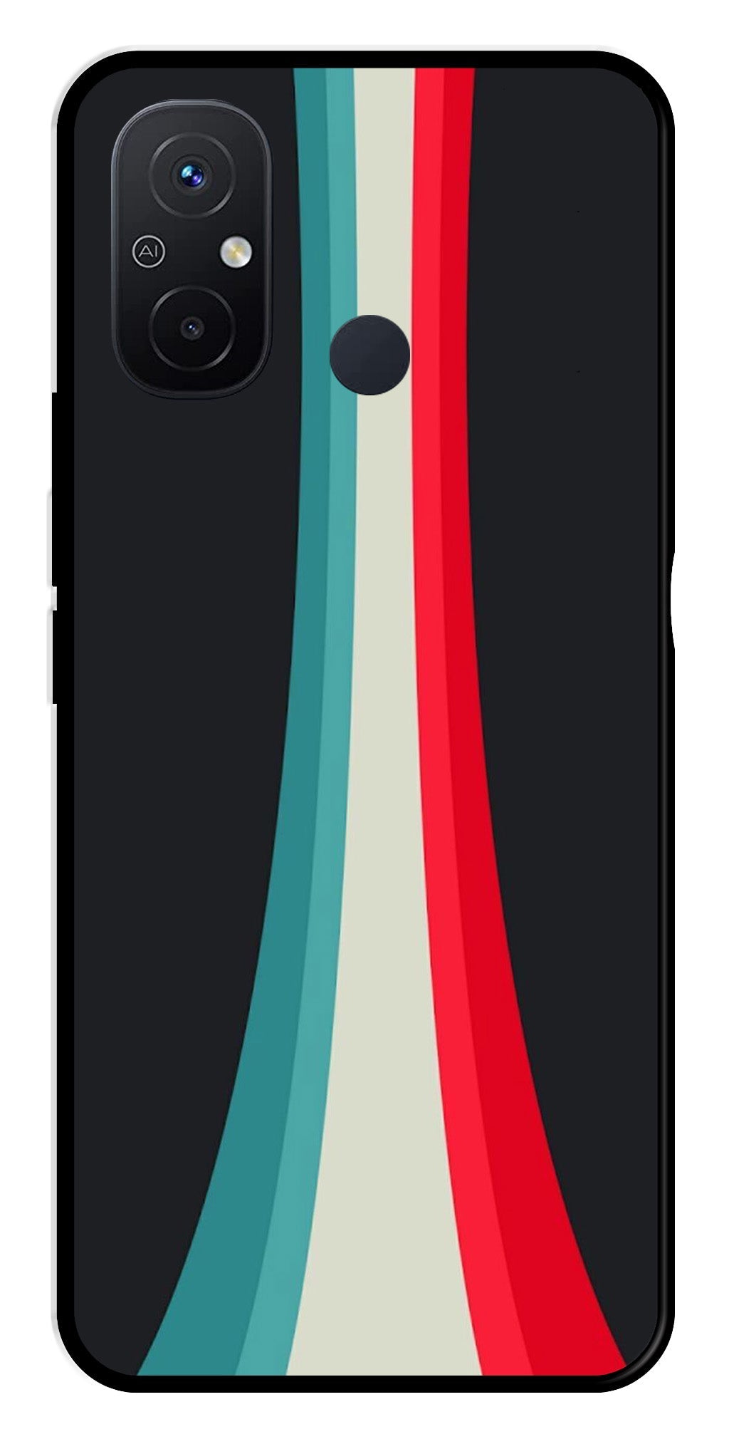 Modern Art Colorful Metal Mobile Case for Redmi 12C Modern Art Colorful Metal Mobile Case for Redmi 12C (Design No -48)