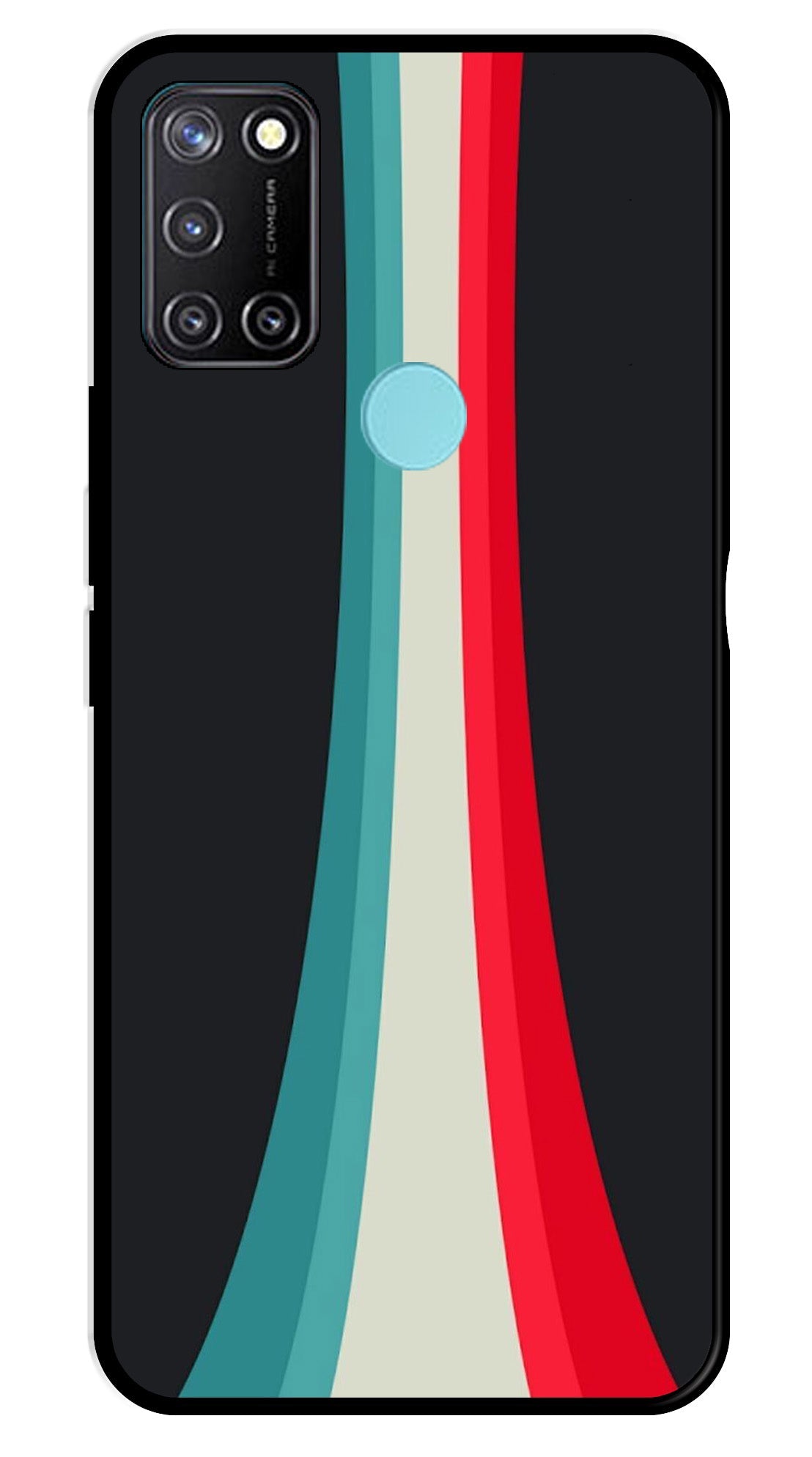 Modern Art Colorful Metal Mobile Case for Realme C17 Modern Art Colorful Metal Mobile Case for Realme C17 (Design No -48)