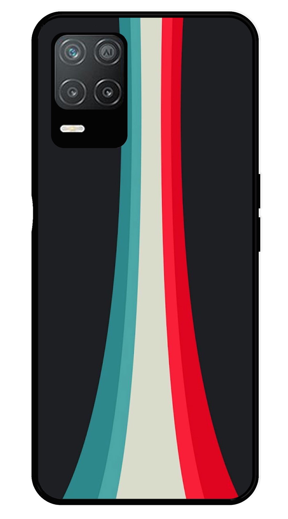 Modern Art Colorful Metal Mobile Case for Realme 8 5G Modern Art Colorful Metal Mobile Case for Realme 8 5G (Design No -48)