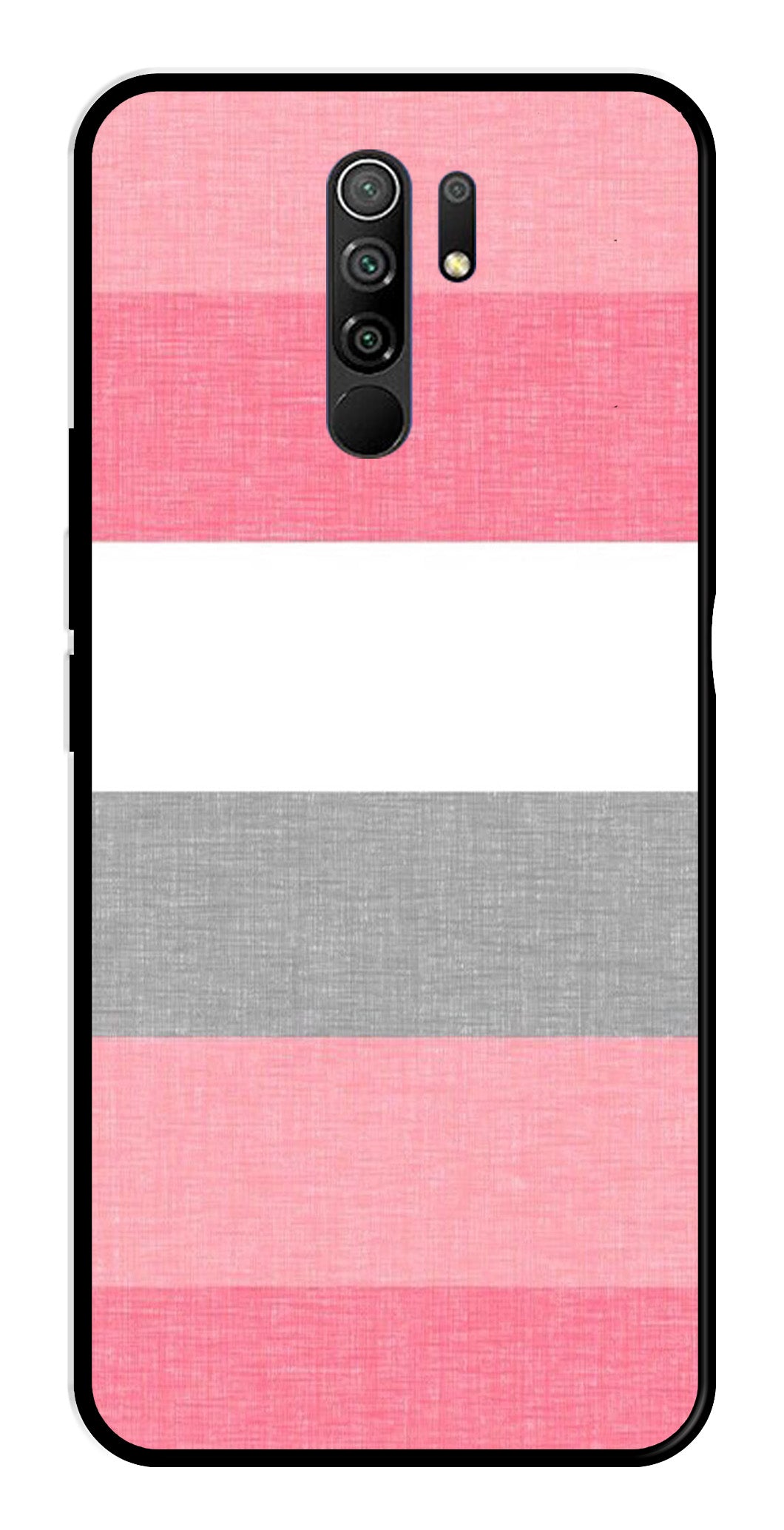 Pink Pattern Metal Mobile Case for Redmi 9 Prime Pink Pattern Metal Mobile Case for Redmi 9 Prime (Design No -23)