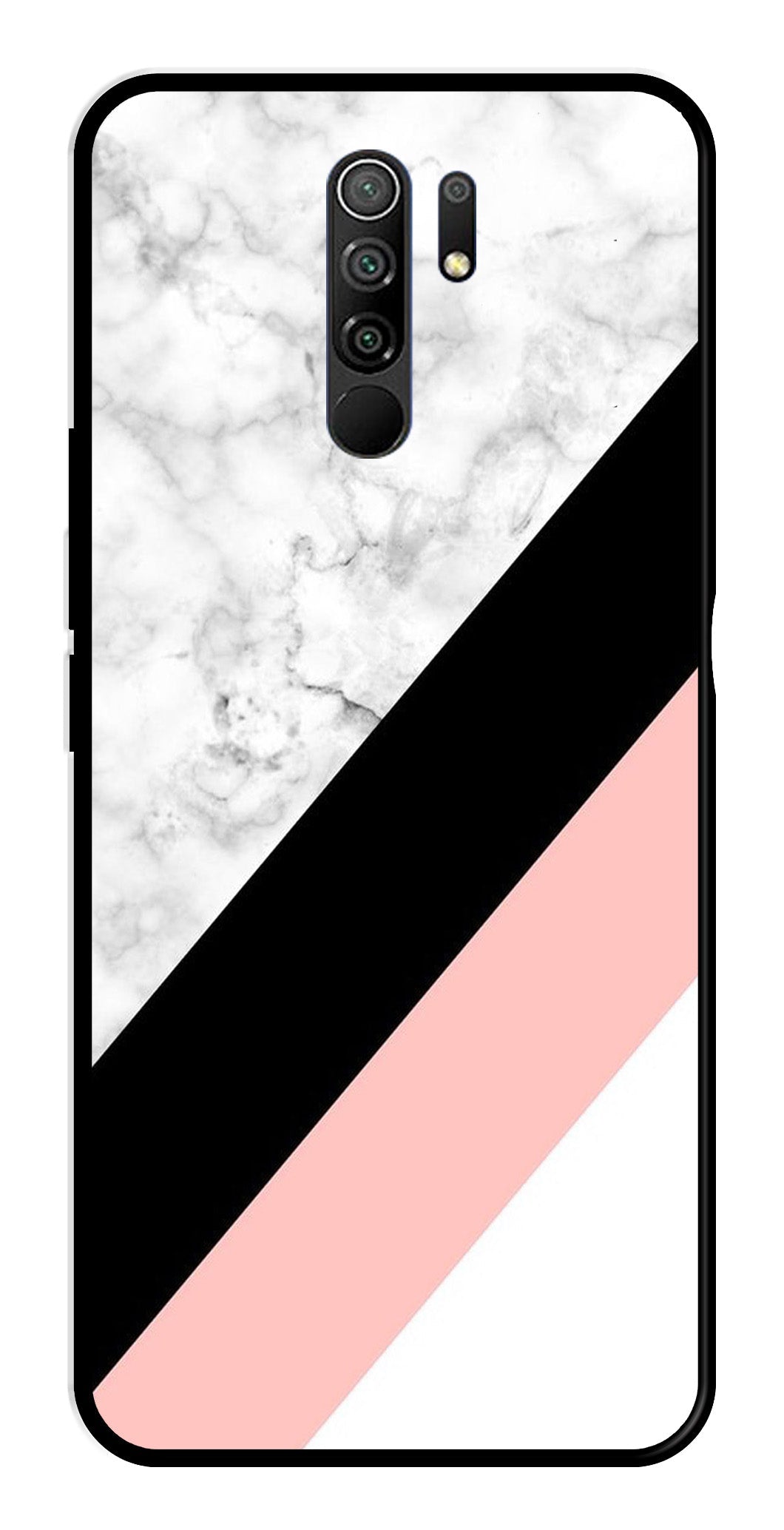 Marble Design Metal Mobile Case for Redmi 9 Prime Marble Design Metal Mobile Case for Redmi 9 Prime (Design No -24)