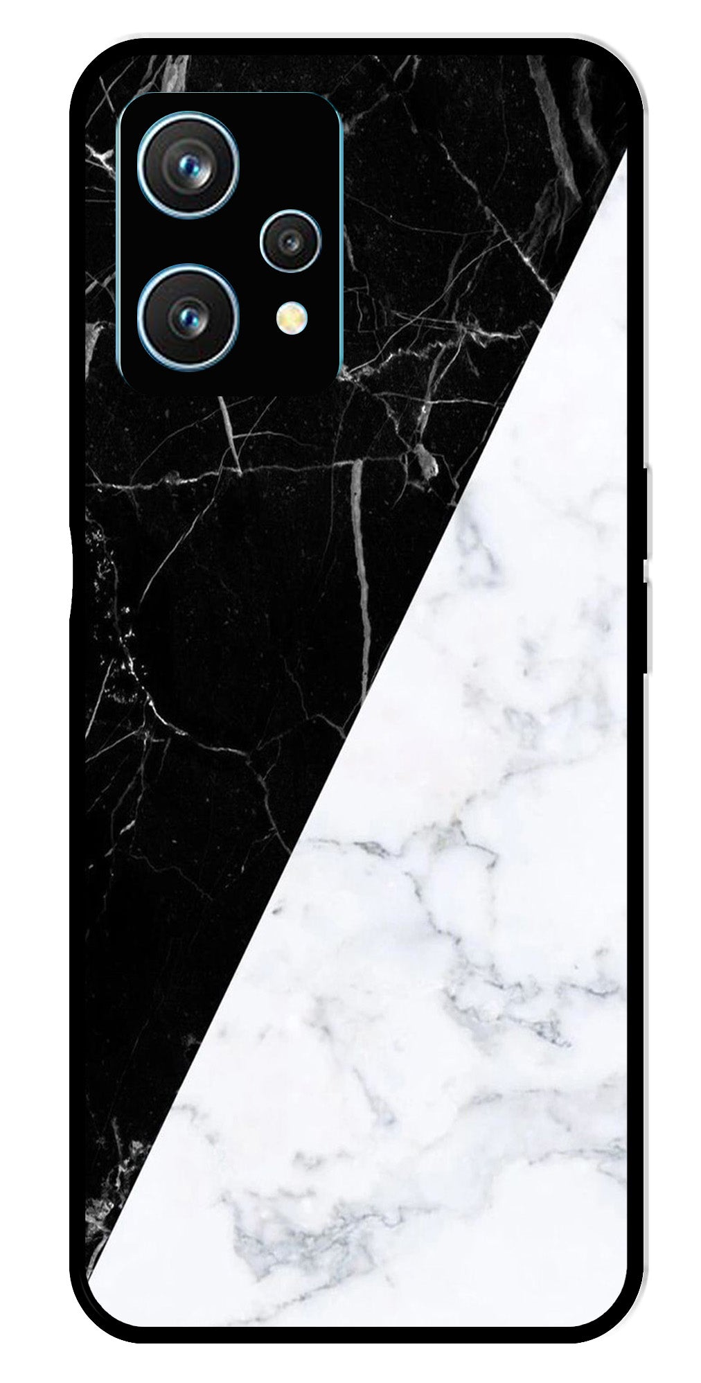 Black White Marble Design Metal Mobile Case for Realme 9 Pro Plus 5G Black White Marble Design Metal Mobile Case for Realme 9 Pro Plus 5G (Design No -09)