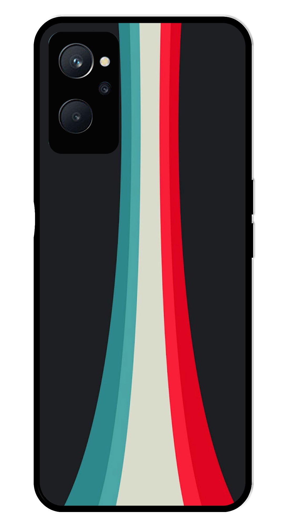 Modern Art Colorful Metal Mobile Case for Realme 9i Modern Art Colorful Metal Mobile Case for Realme 9i (Design No -48)