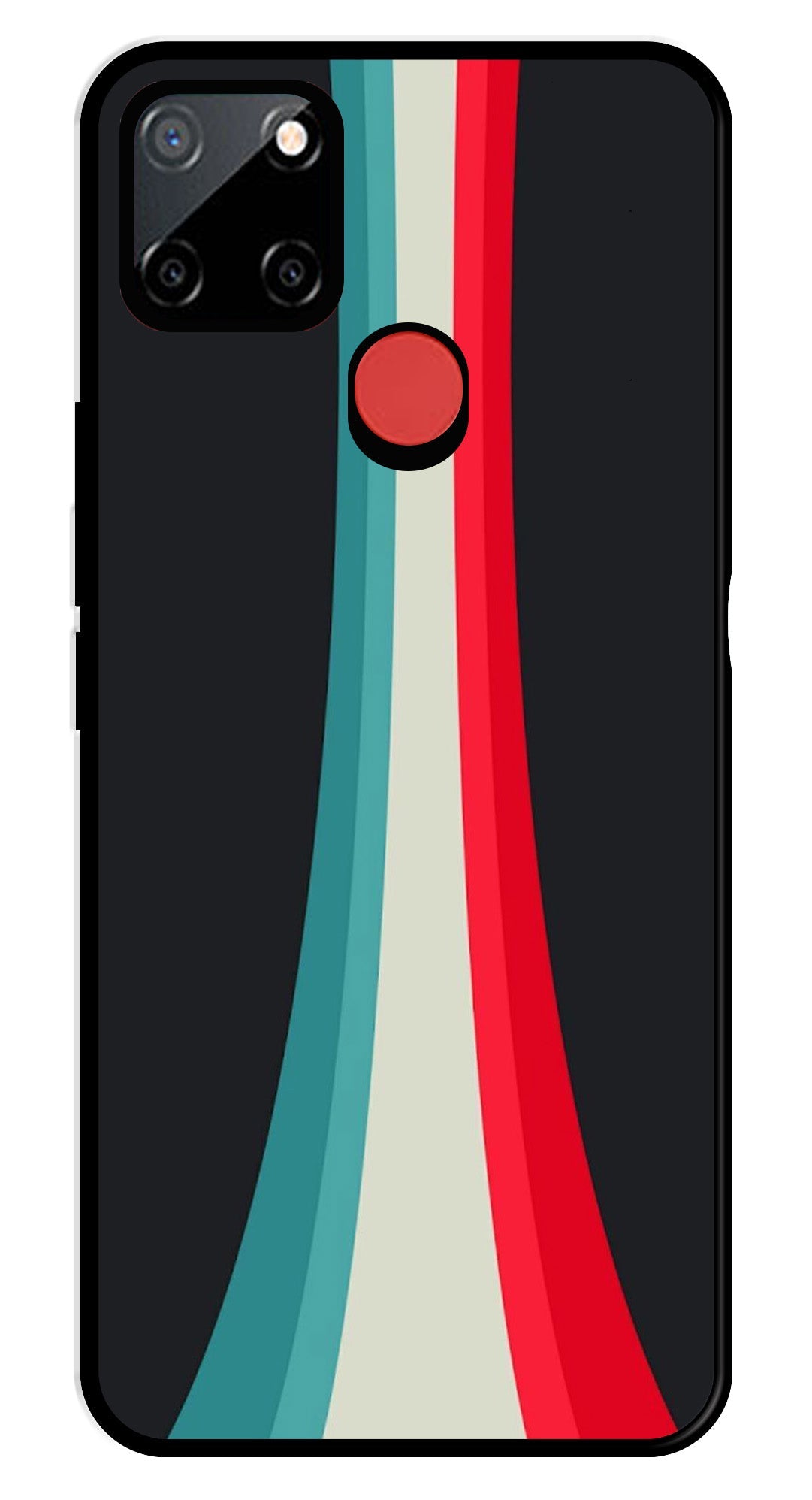 Modern Art Colorful Metal Mobile Case for Realme C12 Modern Art Colorful Metal Mobile Case for Realme C12 (Design No -48)