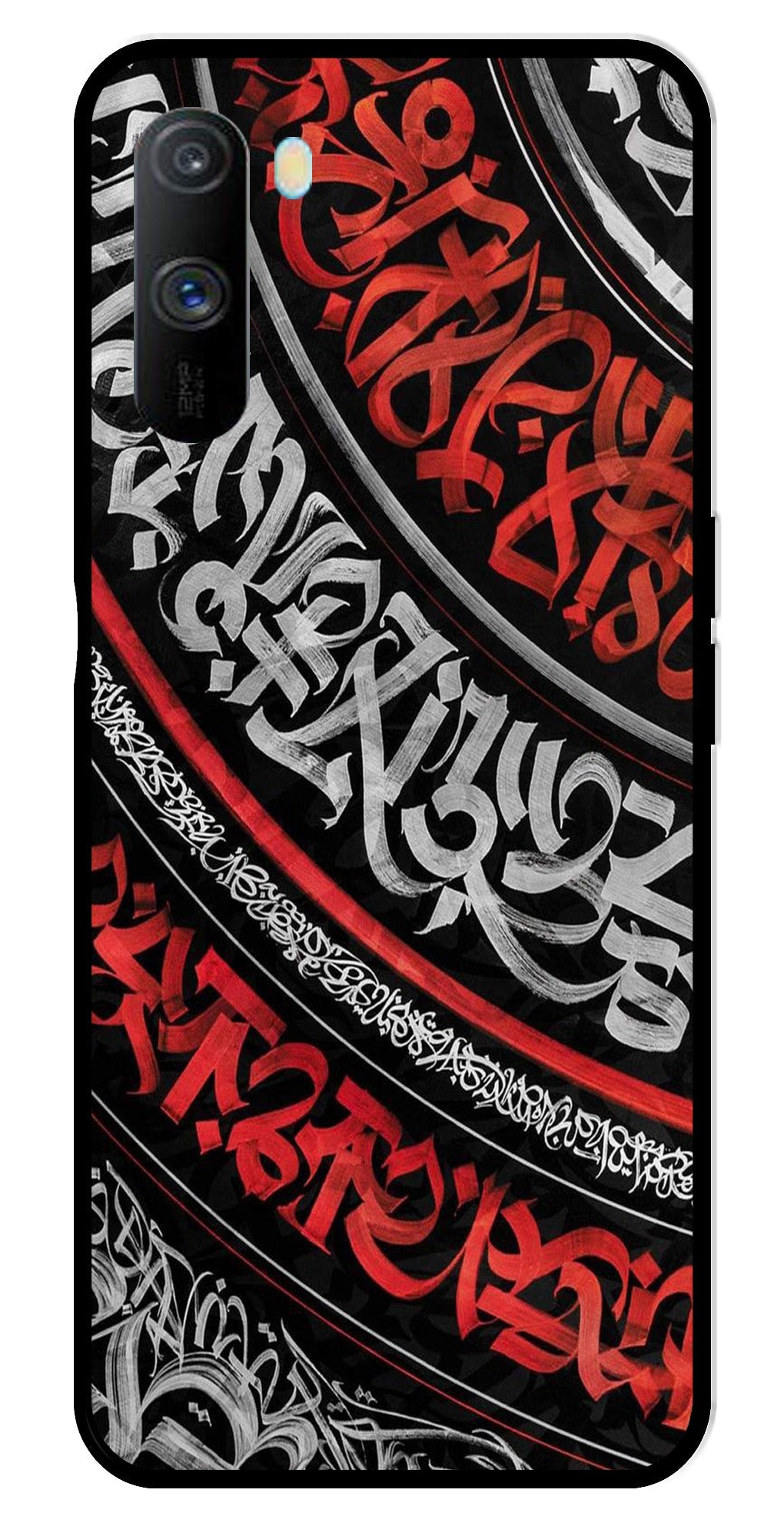 Qalander Art Metal Mobile Case for Realme C3 (Design No -49)