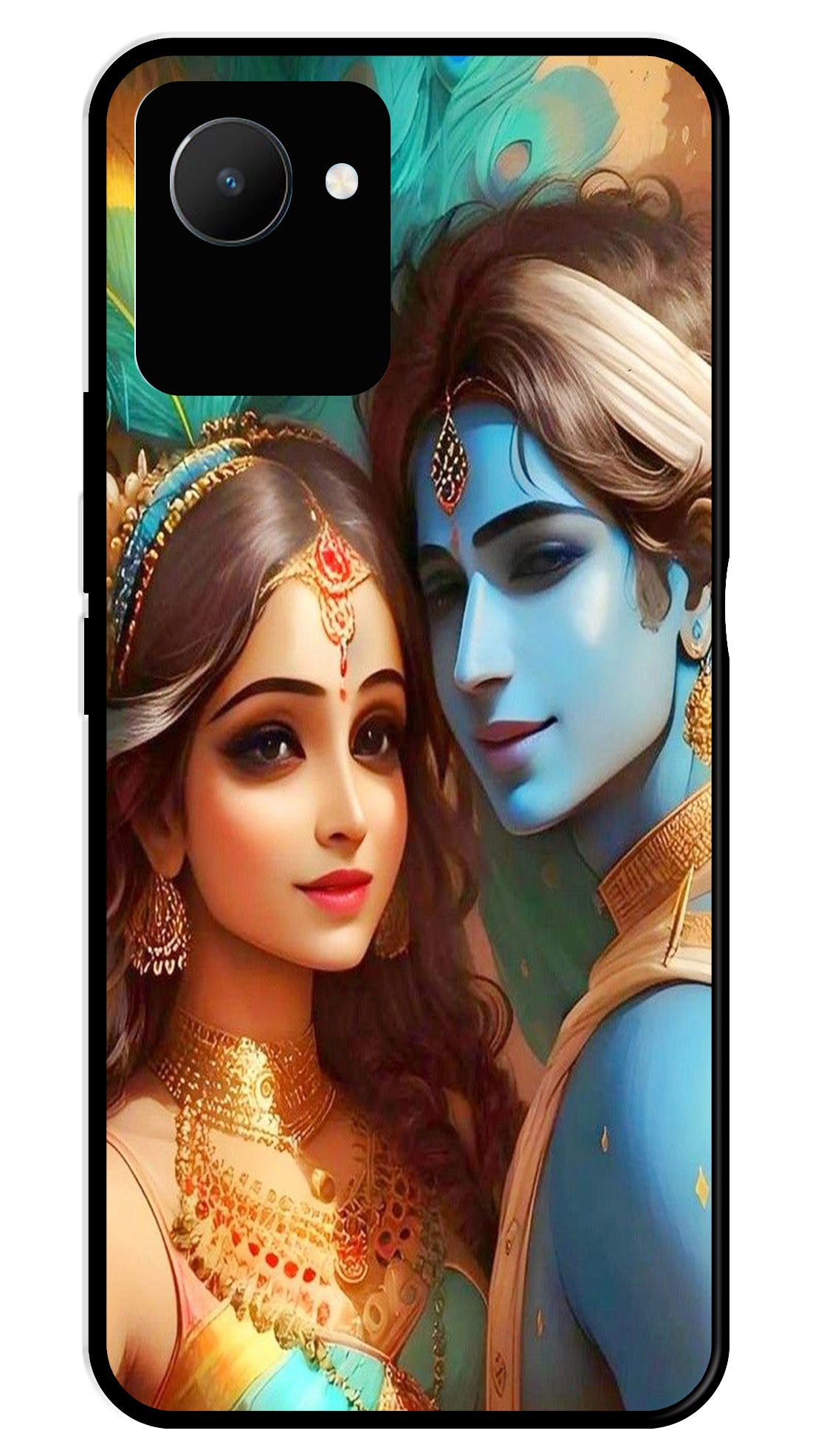 Lord Radha Krishna Metal Mobile Case for Realme C30 Lord Radha Krishna Metal Mobile Case for Realme C30 (Design No -01)