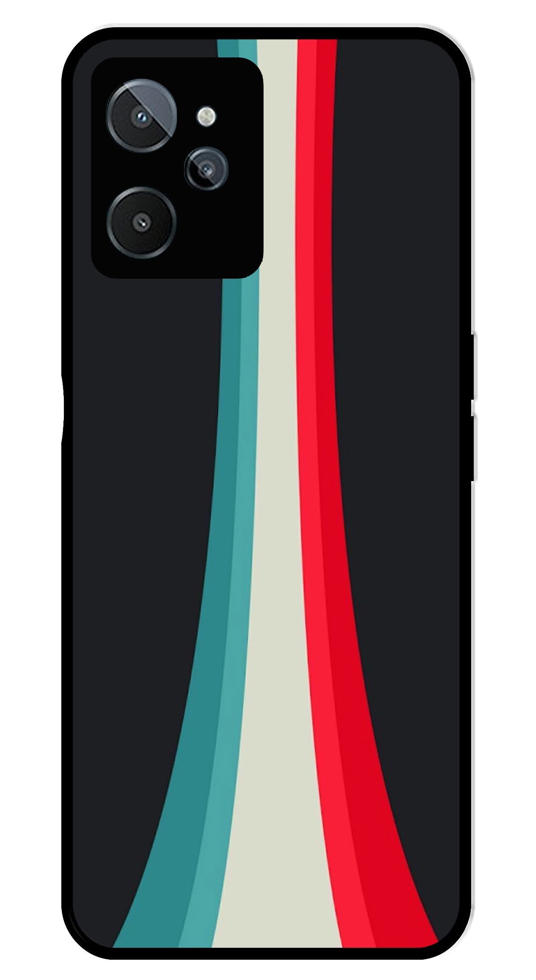 Modern Art Colorful Metal Mobile Case for Realme C31 Modern Art Colorful Metal Mobile Case for Realme C31 (Design No -48)