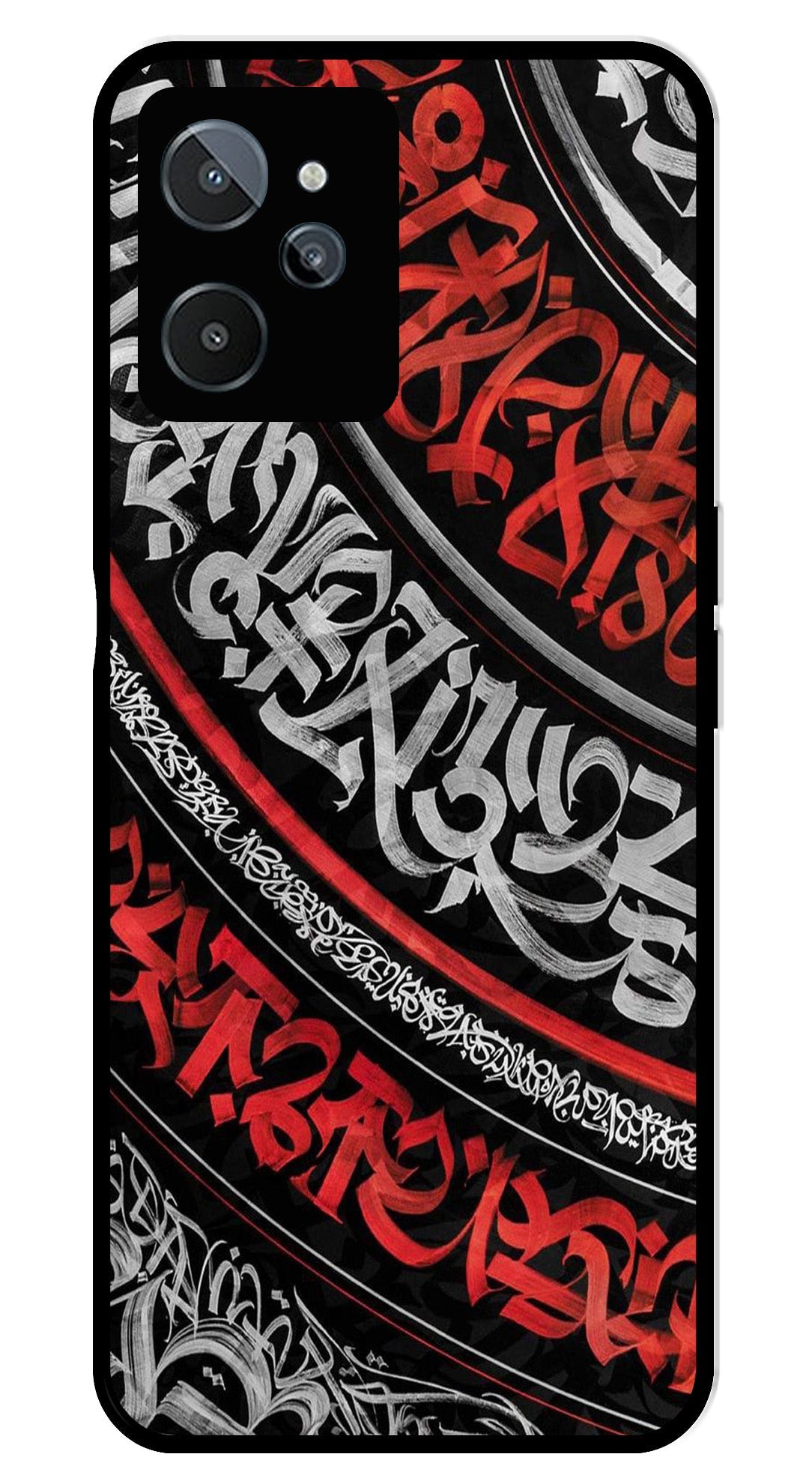 Qalander Art Metal Mobile Case for Realme C31 (Design No -49)