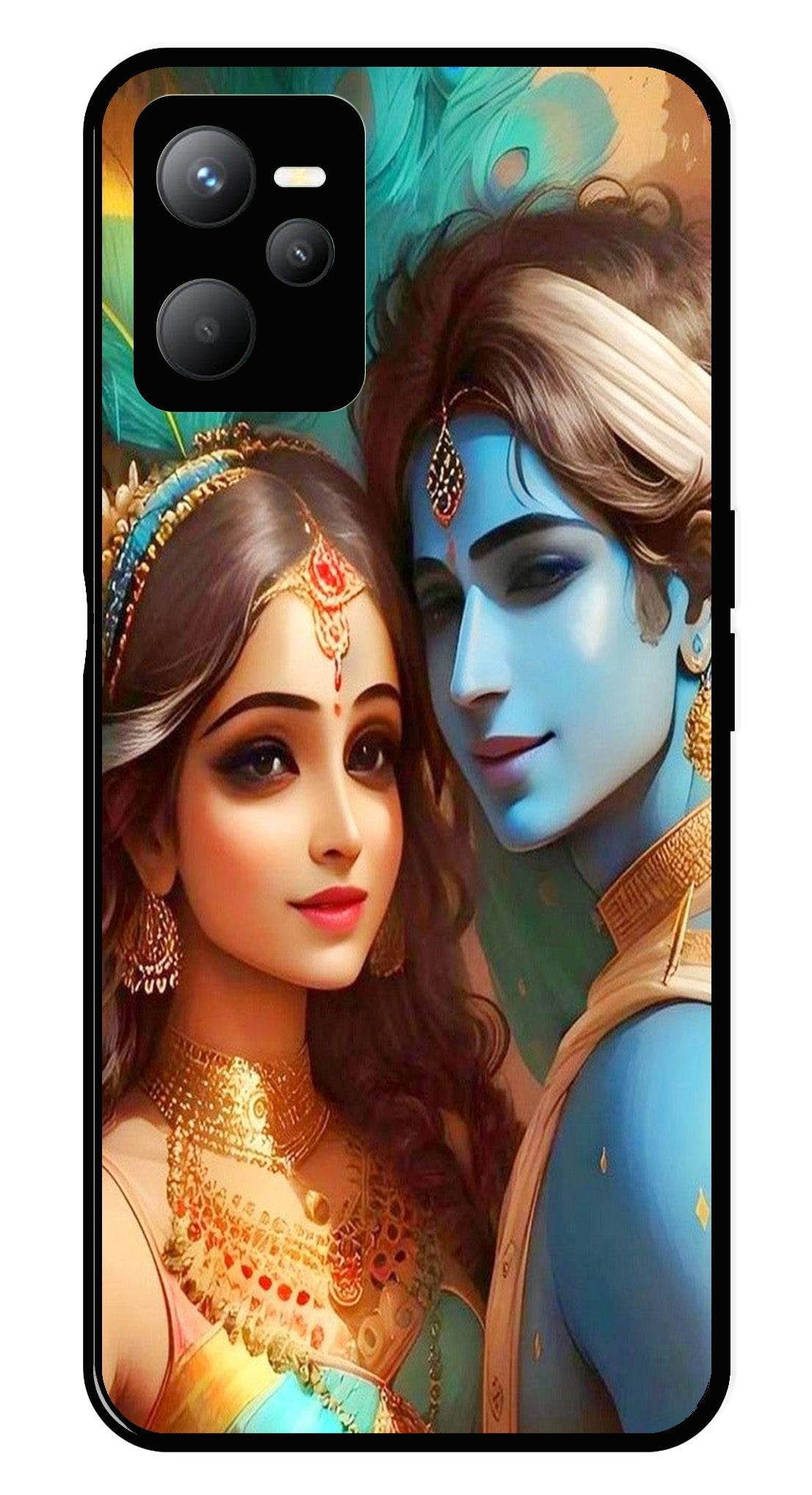 Lord Radha Krishna Metal Mobile Case for Realme C35 Lord Radha Krishna Metal Mobile Case for Realme C35 (Design No -01)