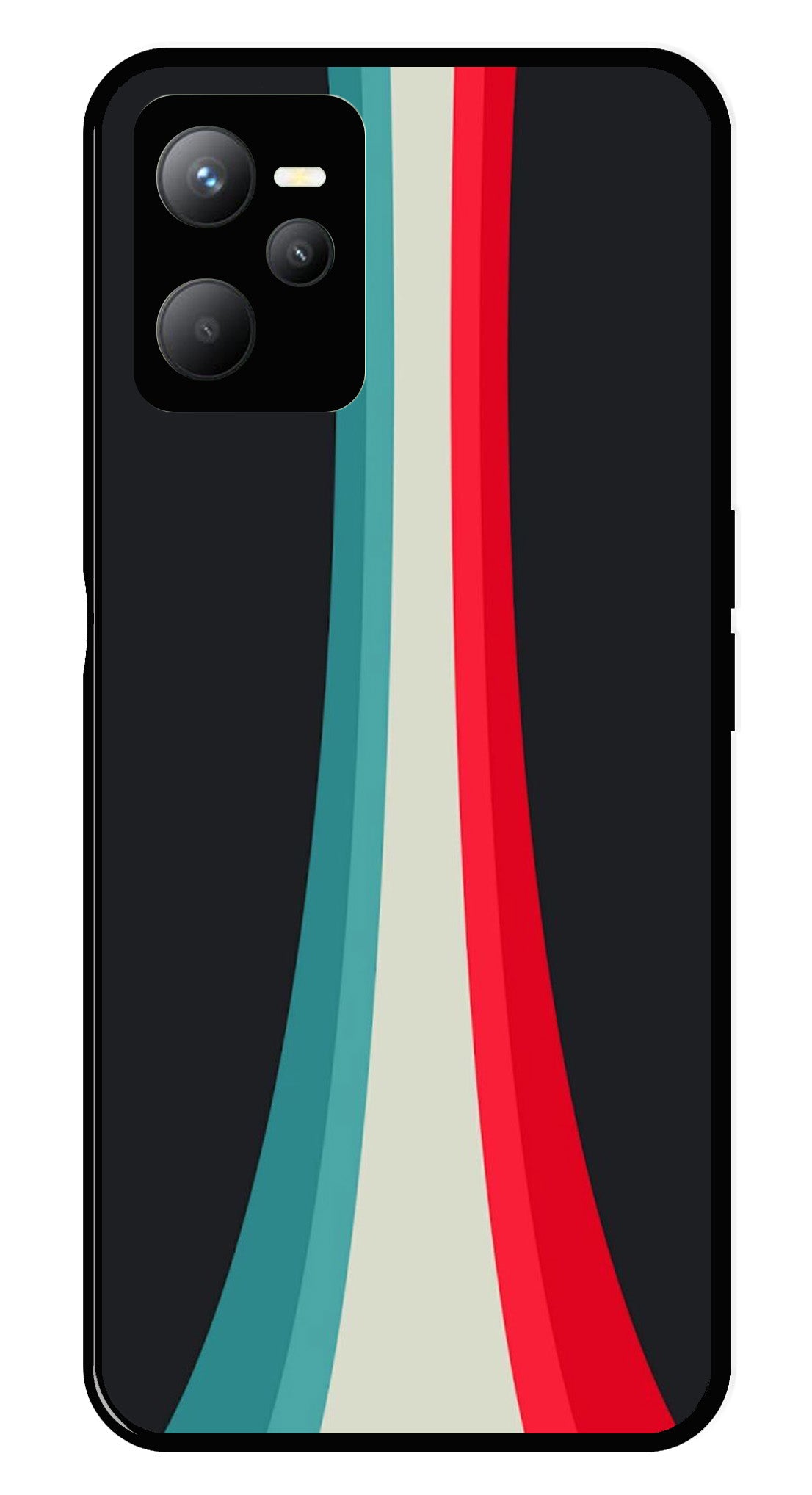 Modern Art Colorful Metal Mobile Case for Realme C35 Modern Art Colorful Metal Mobile Case for Realme C35 (Design No -48)