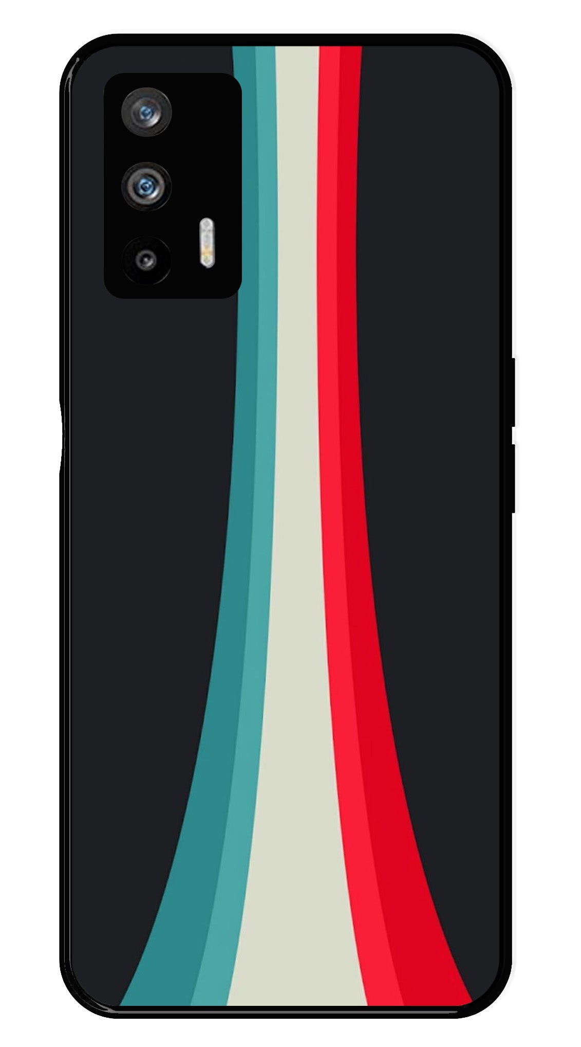 Modern Art Colorful Metal Mobile Case for Realme GT Modern Art Colorful Metal Mobile Case for Realme GT (Design No -48)