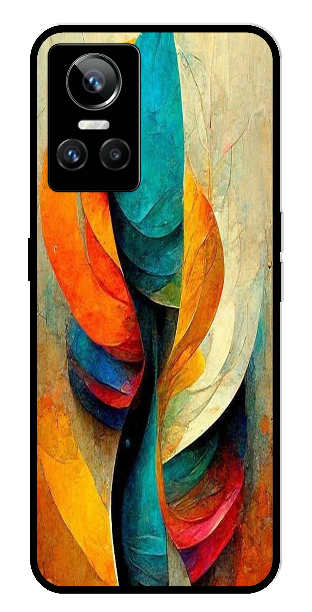 Modern Art Metal Mobile Case for Realme GT Neo 3 Modern Art Metal Mobile Case for Realme GT Neo 3 (Design No -11)