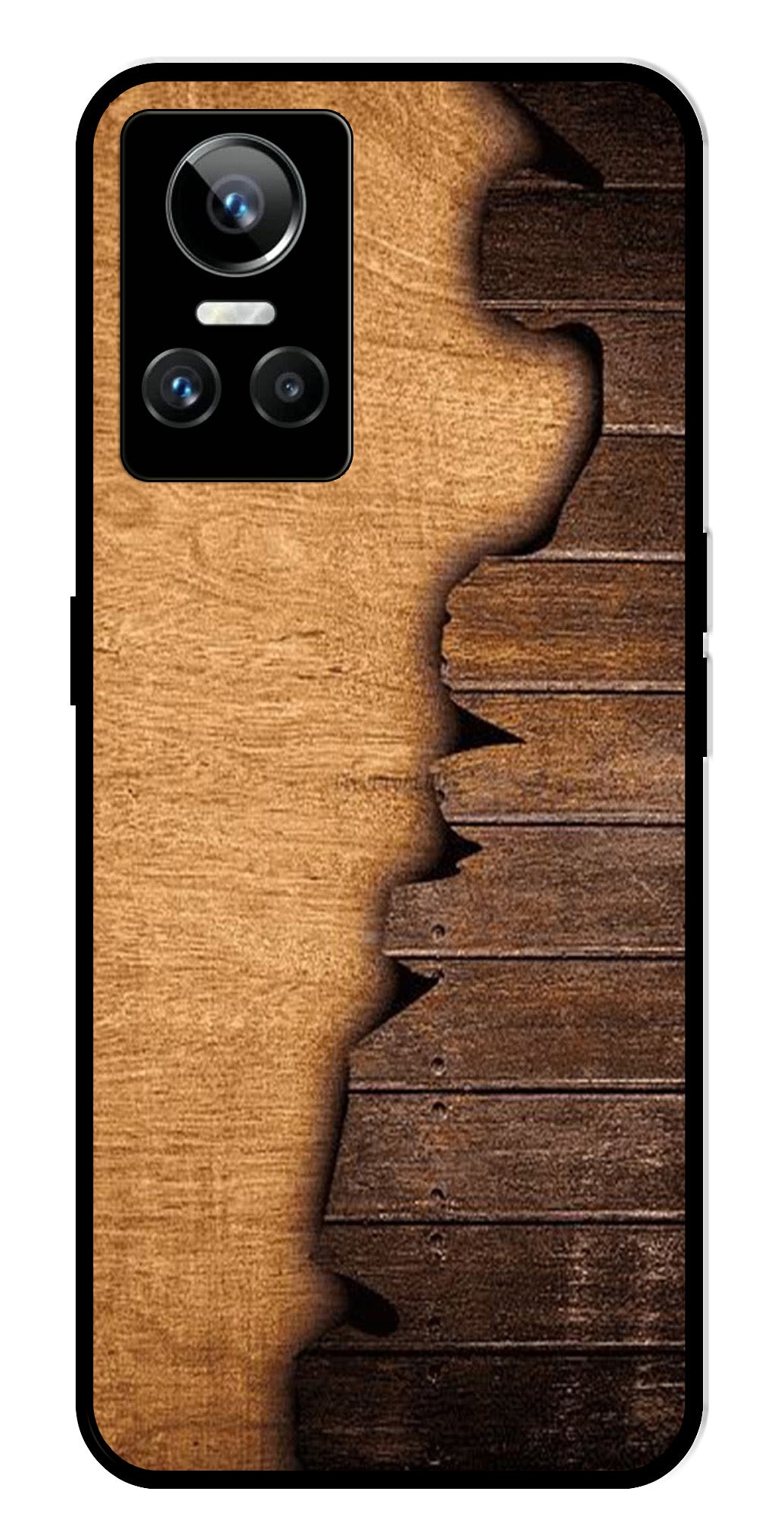 Wooden Design Metal Mobile Case for Realme GT Neo 3 Wooden Design Metal Mobile Case for Realme GT Neo 3 (Design No -13)
