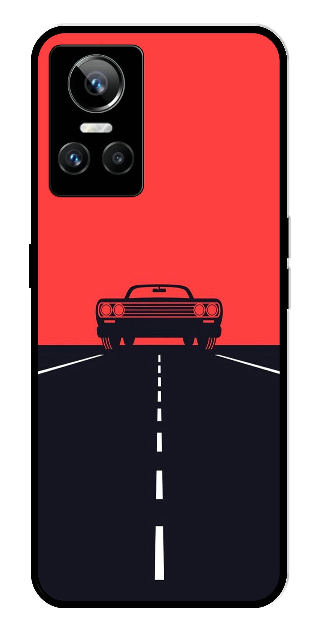 Car Lover Metal Mobile Case for Realme GT Neo 3 Car Lover Metal Mobile Case for Realme GT Neo 3 (Design No -21)