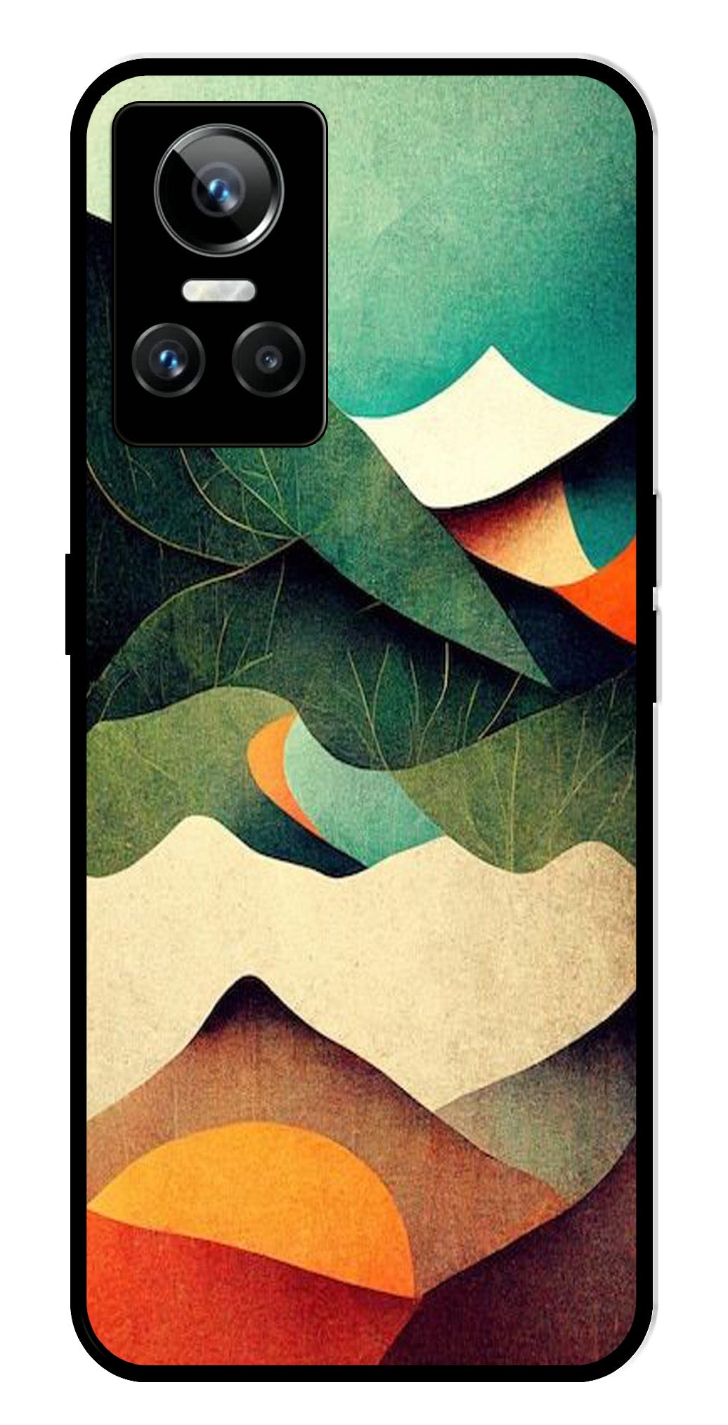 MultiColor Pattern Metal Mobile Case for Realme GT Neo 3 MultiColor Pattern Metal Mobile Case for Realme GT Neo 3 (Design No -43)