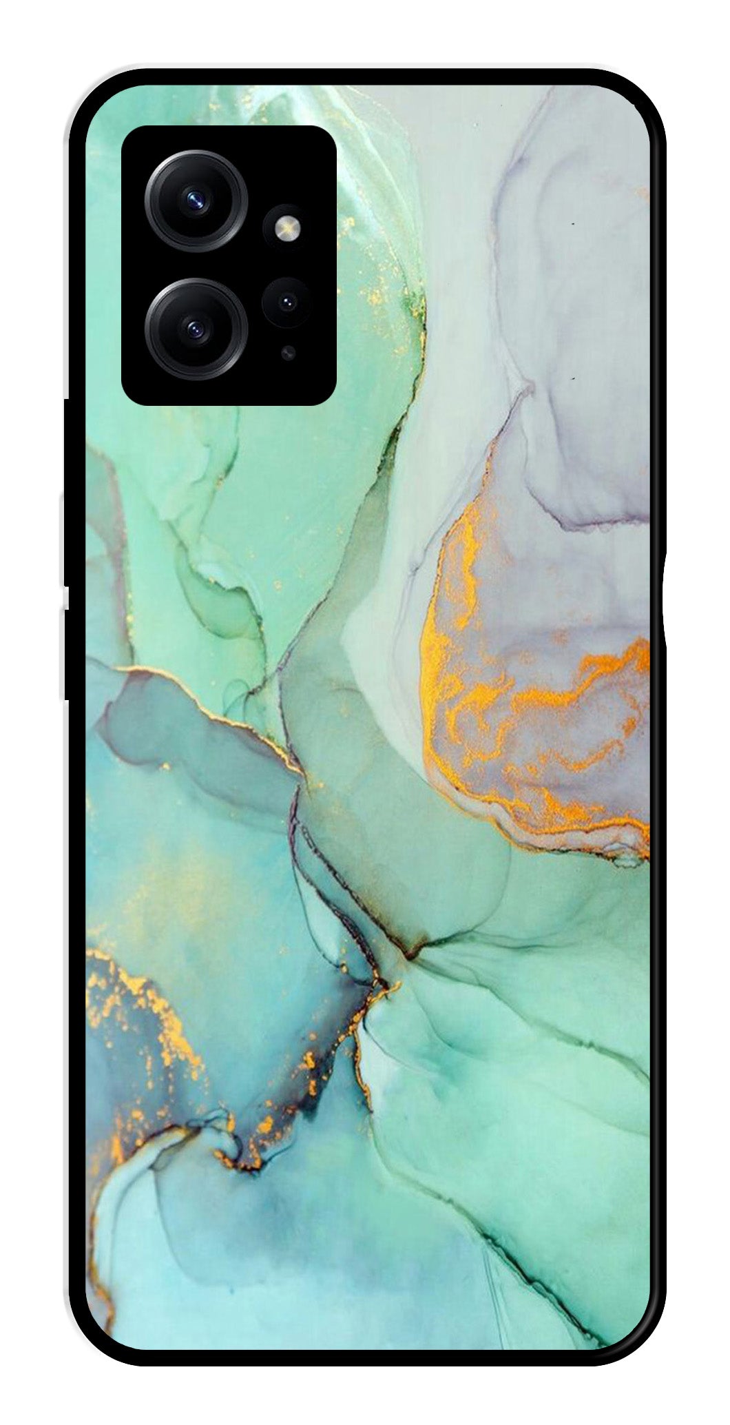 Marble Design Metal Mobile Case for Redmi Note 12 4G Marble Design Metal Mobile Case for Redmi Note 12 4G (Design No -46)