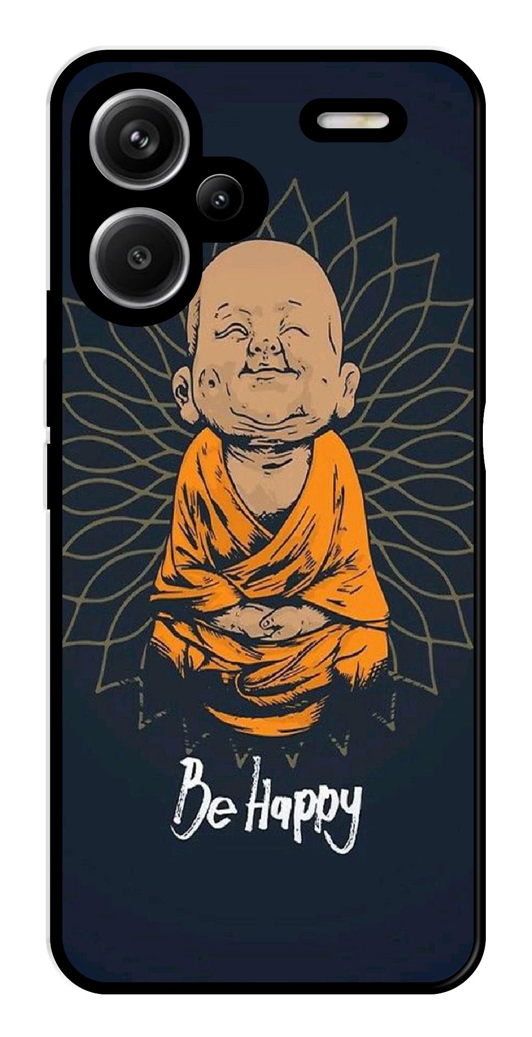 Be Happy Metal Mobile Case for Redmi Note 13 Pro Plus 5G Be Happy Metal Mobile Case for Redmi Note 13 Pro Plus 5G (Design No -27)