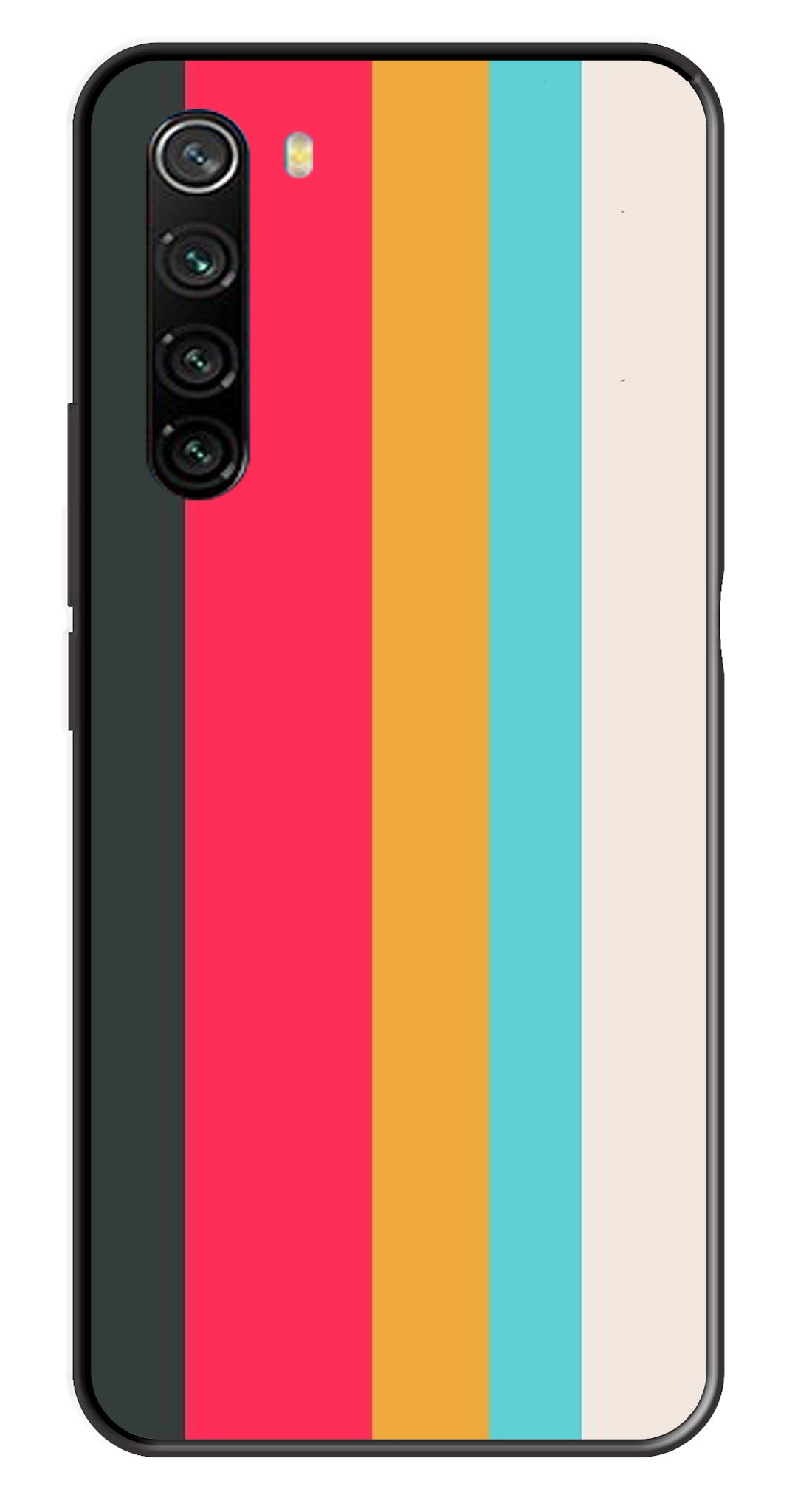 Muted Rainbow Metal Mobile Case for Redmi Note 8 Muted Rainbow Metal Mobile Case for Redmi Note 8 (Design No -31)