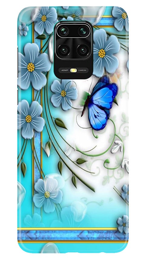 Blue Butterfly Mobile Back Case for Redmi Note 10 Lite (Design - 21) Blue Butterfly Case for Redmi Note 10 Lite