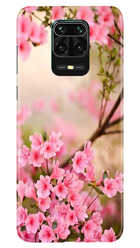 Pink flowers Mobile Back Case for Redmi Note 10 Lite (Design - 69) Pink flowers Case for Redmi Note 10 Lite
