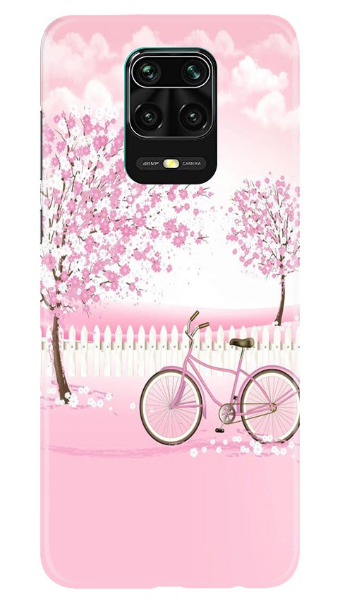 Pink Flowers Cycle Mobile Back Case for Redmi Note 10 Lite (Design - 102) Pink Flowers Cycle Case for Redmi Note 10 Lite (Design - 102)
