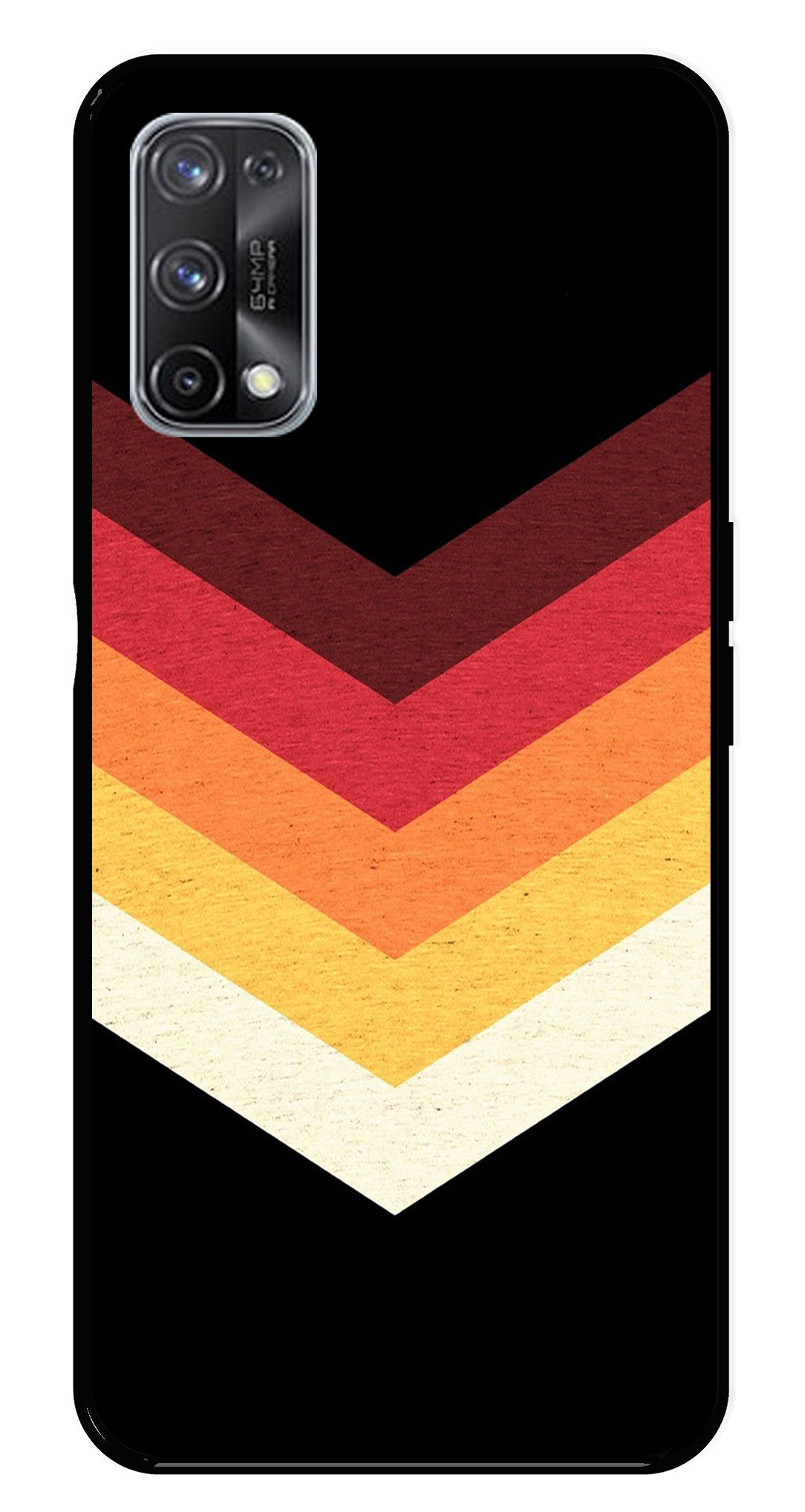 MultiColor Arrow Metal Mobile Case for Realme X7 Pro MultiColor Arrow Metal Mobile Case for Realme X7 Pro (Design No -04)