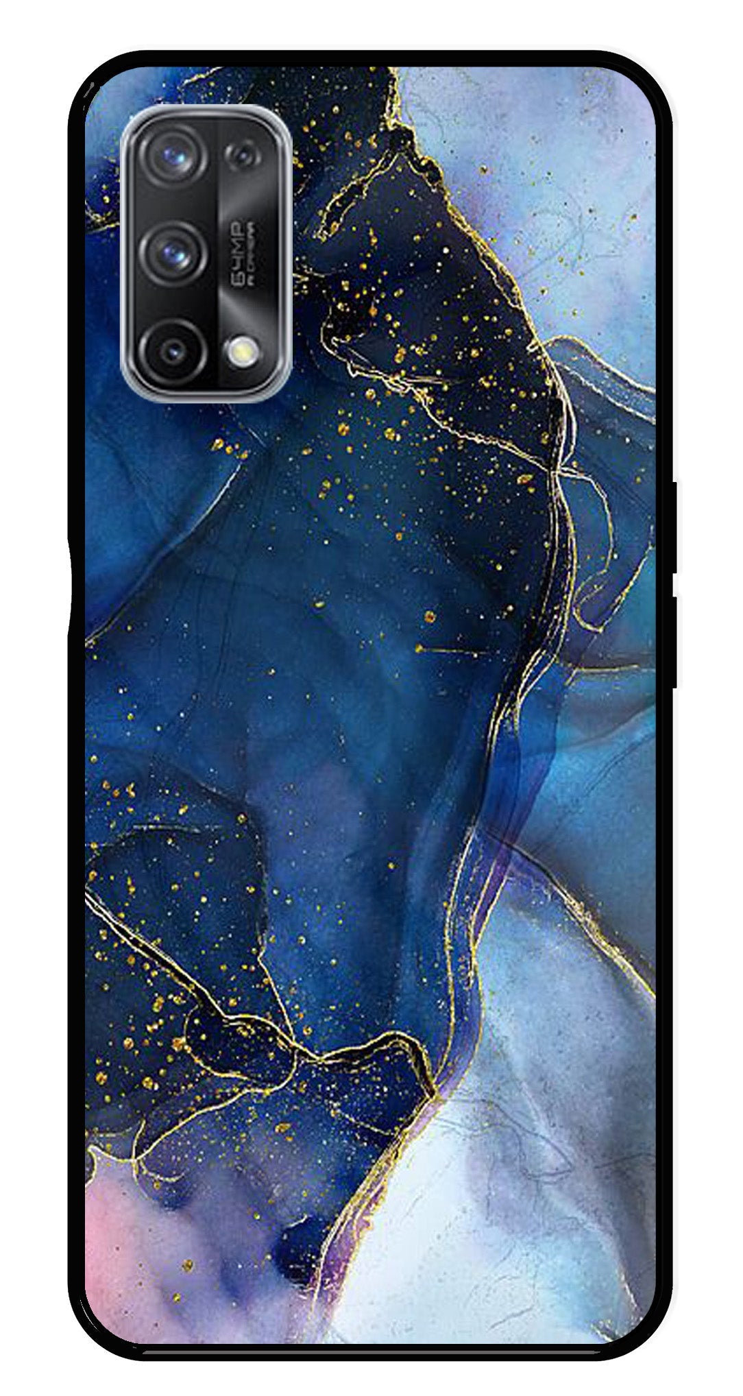 Blue Marble Metal Mobile Case for Realme X7 Pro Blue Marble Metal Mobile Case for Realme X7 Pro (Design No -34)