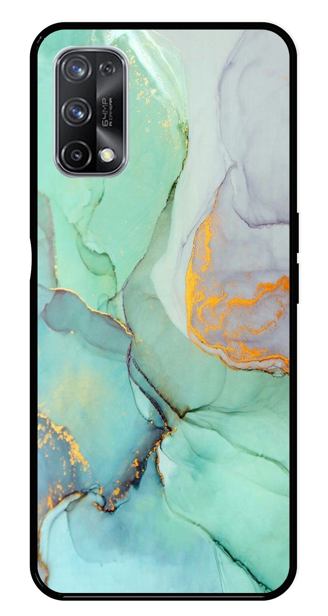 Marble Design Metal Mobile Case for Realme X7 Pro Marble Design Metal Mobile Case for Realme X7 Pro (Design No -46)