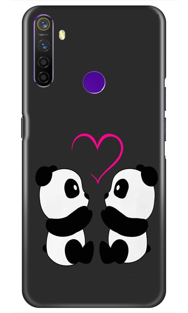 Panda Love Mobile Back Case for Realme 5 (Design - 398) Panda Love Mobile Back Case for Realme 5 (Design - 398)