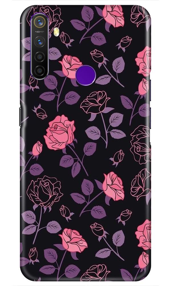 Rose Pattern Mobile Back Case for Realme 5s (Design - 2) Rose Pattern Case for Realme 5s
