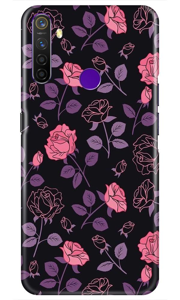 Rose Black Background Case for Realme 5 Rose Black Background Case for Realme 5
