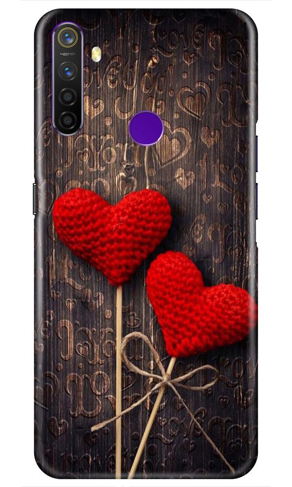 Red Hearts Mobile Back Case for Realme 5s (Design - 80) Red Hearts Case for Realme 5s