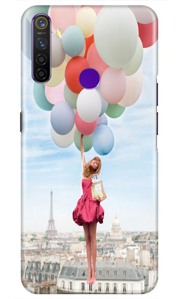 Girl with Baloon Mobile Back Case for Realme 5s (Design - 84) Girl with Baloon Case for Realme 5s