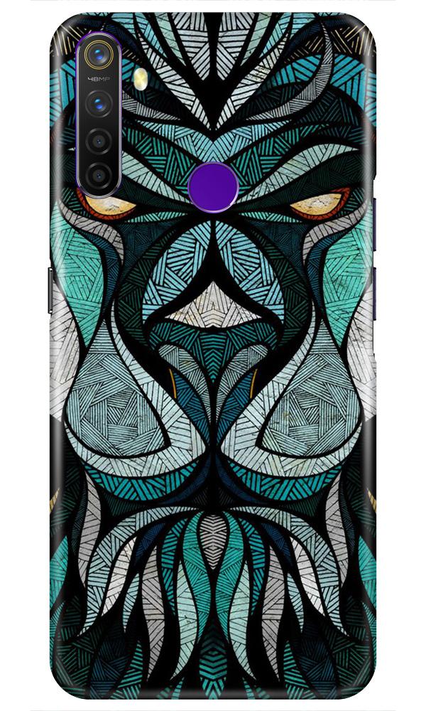 Lion Mobile Back Case for Realme 5s (Design - 97) Lion Case for Realme 5s