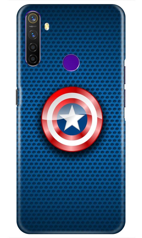 Captain America Shield Mobile Back Case for Realme 5s (Design - 253) Captain America Shield Case for Realme 5s (Design No. 253)
