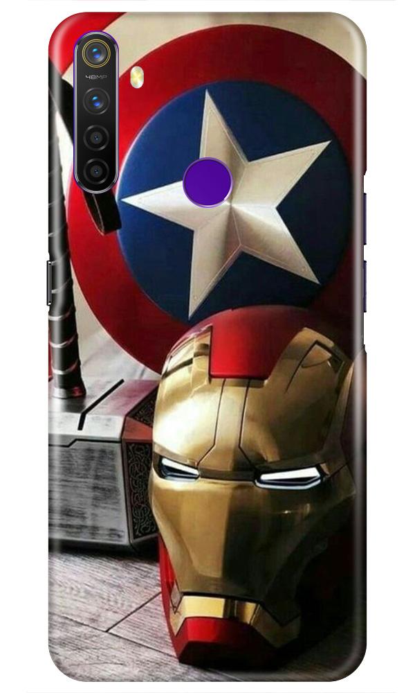 Ironman Captain America Mobile Back Case for Realme 5s (Design - 254) Ironman Captain America Case for Realme 5s (Design No. 254)
