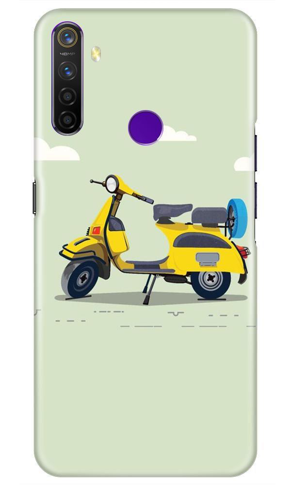 Vintage Scooter Mobile Back Case for Realme 5s (Design - 260) Vintage Scooter Case for Realme 5s (Design No. 260)