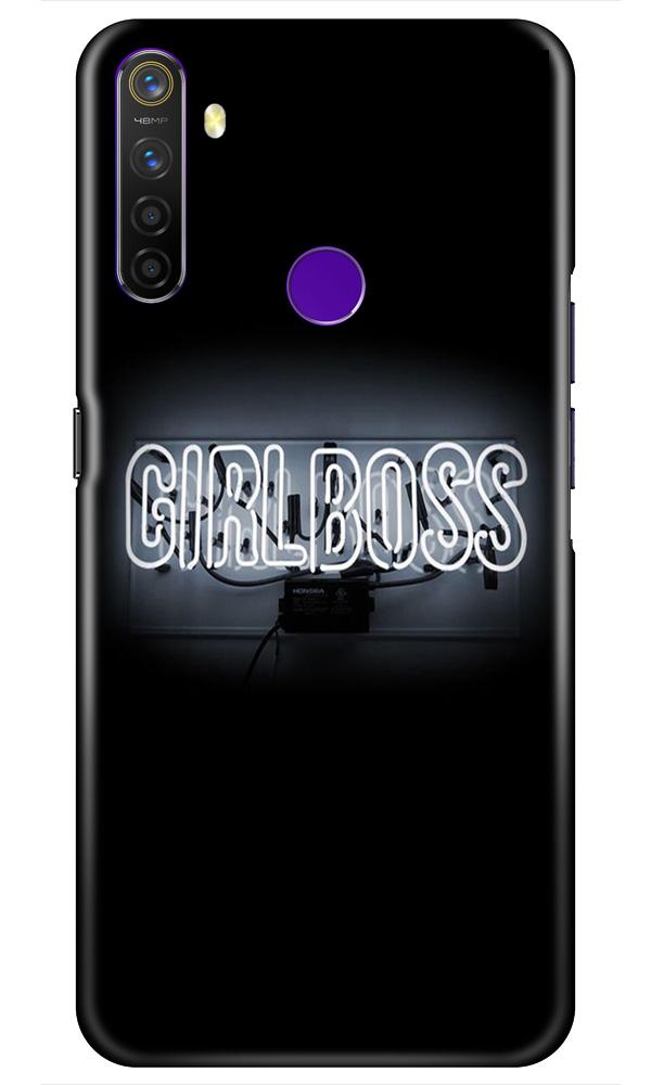 Girl Boss Black Mobile Back Case for Realme 5s (Design - 268) Girl Boss Black Case for Realme 5s (Design No. 268)