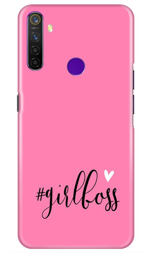 Girl Boss Pink Mobile Back Case for Realme 5s (Design - 269) Girl Boss Pink Case for Realme 5s (Design No. 269)
