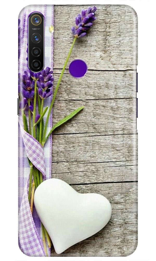 White Heart Mobile Back Case for Realme 5s (Design - 298) White Heart Case for Realme 5s (Design No. 298)