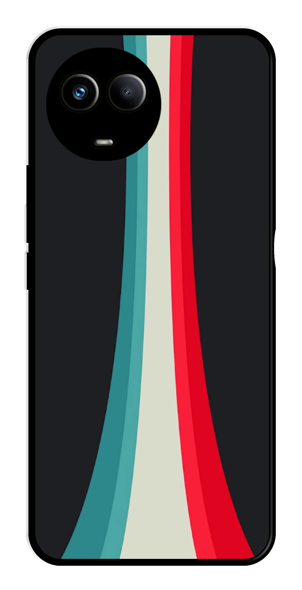 Modern Art Colorful Metal Mobile Case for Realme 11 5G Modern Art Colorful Metal Mobile Case for Realme 11 5G (Design No -48)