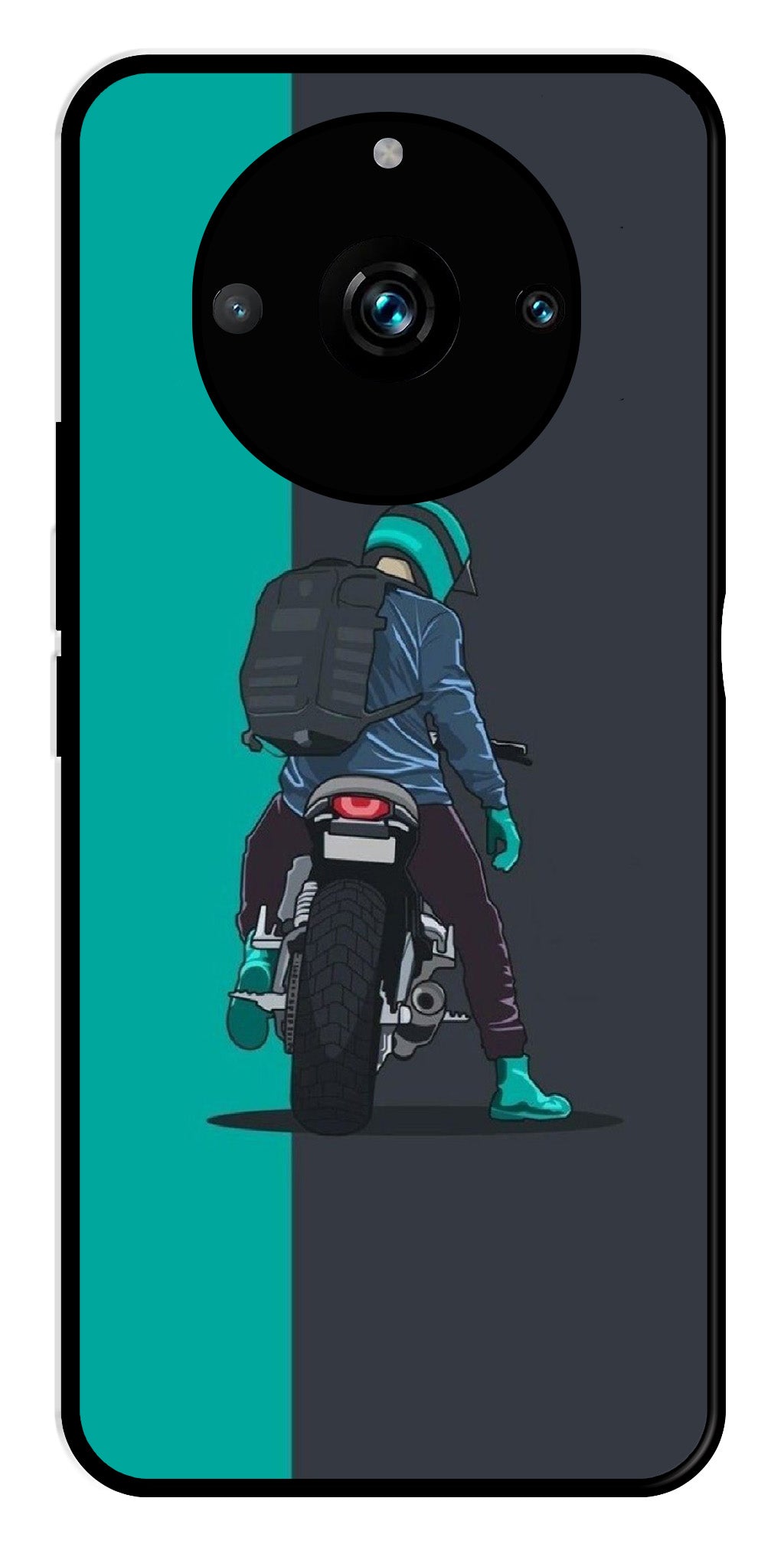 Bike Lover Metal Mobile Case for Realme 11 pro 5G Bike Lover Metal Mobile Case for Realme 11 pro 5G (Design No -05)