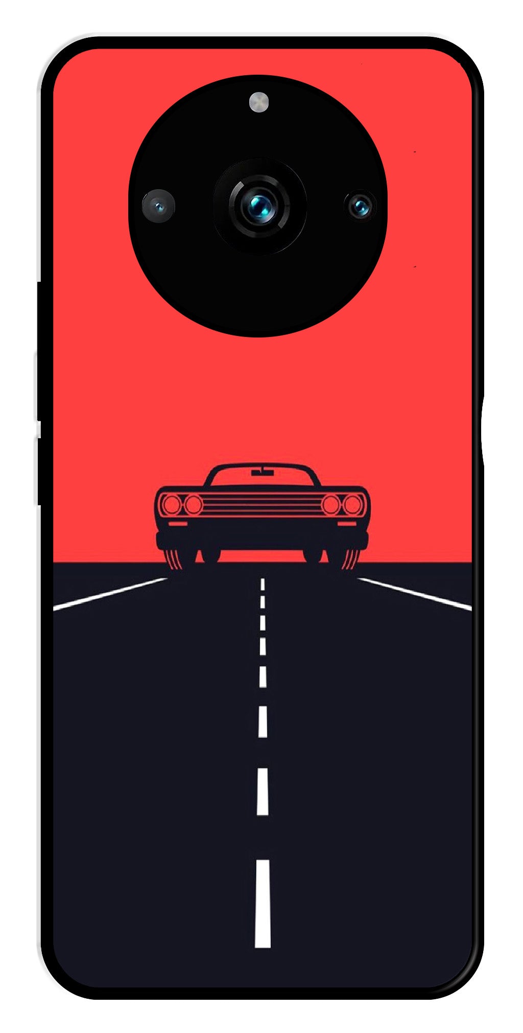 Car Lover Metal Mobile Case for Realme 11 pro 5G Car Lover Metal Mobile Case for Realme 11 pro 5G (Design No -21)