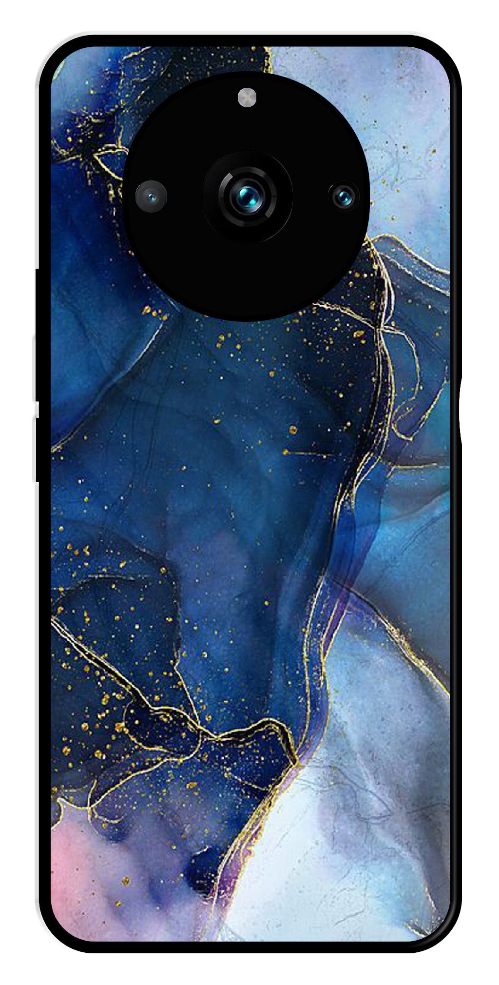 Blue Marble Metal Mobile Case for Realme 11 pro 5G Blue Marble Metal Mobile Case for Realme 11 pro 5G (Design No -34)