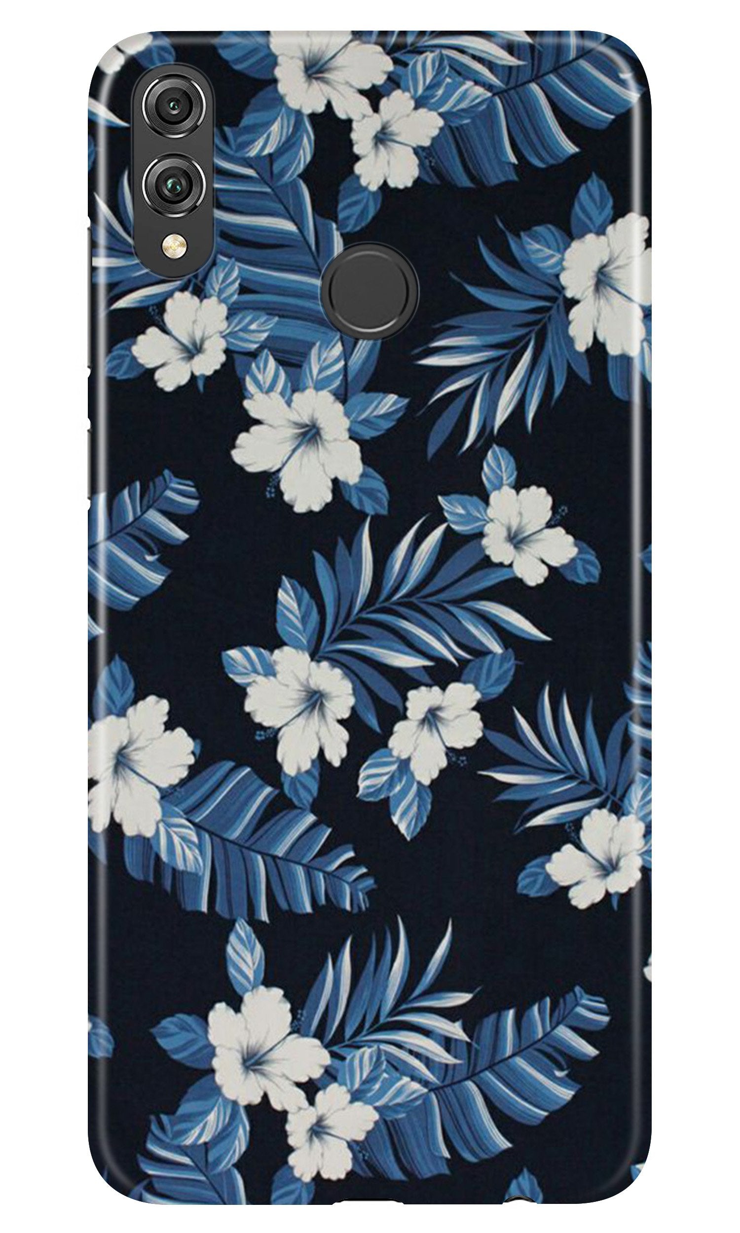 White flowers Blue Background2 Case for Realme 3 White flowers Blue Background2 Case for Realme 3