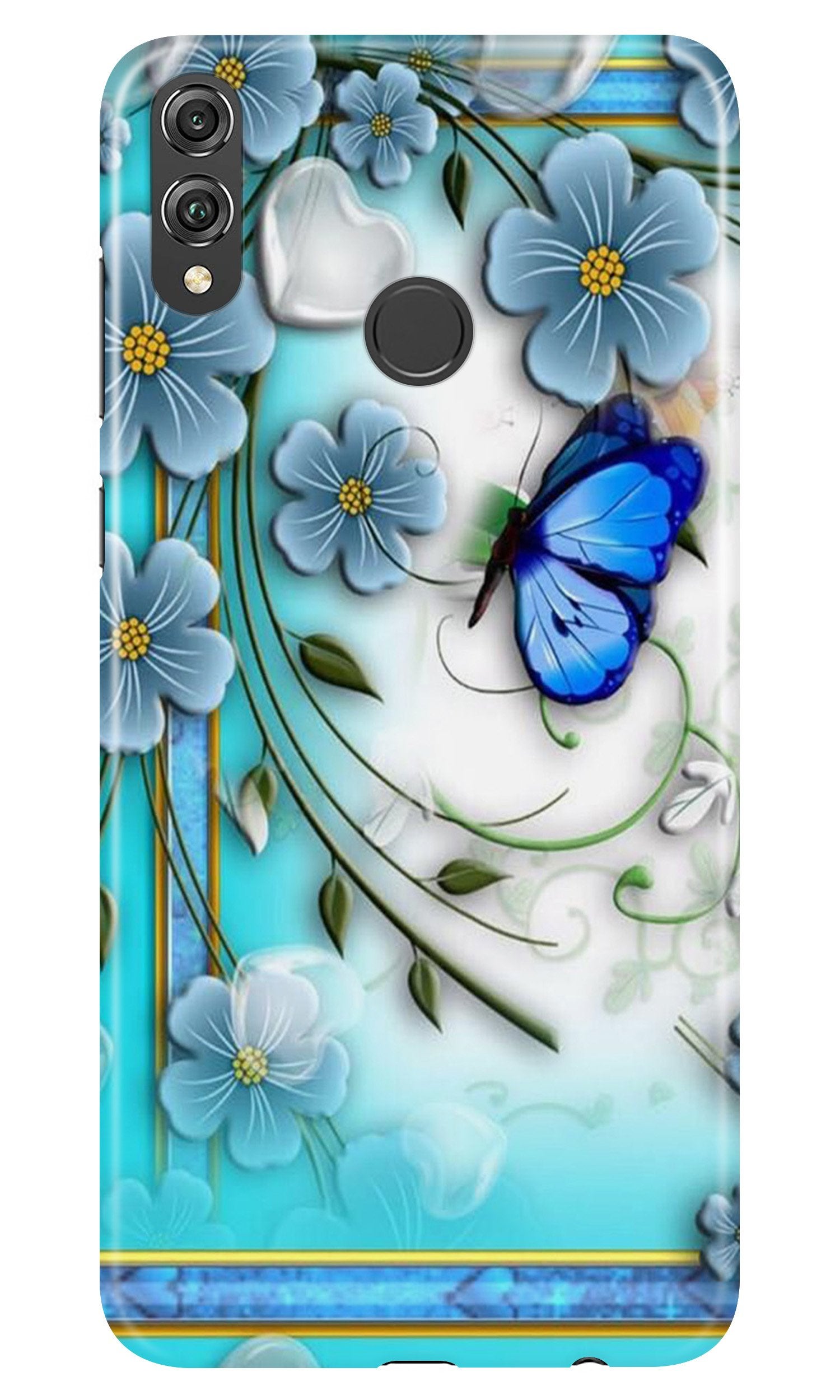 Blue Butterfly Case for Realme 3 Blue Butterfly Case for Realme 3