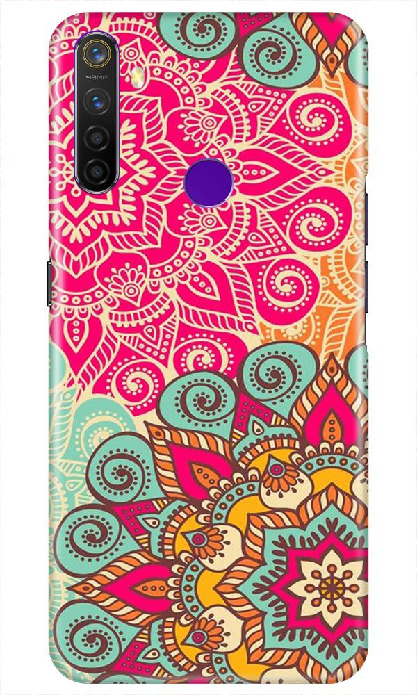 Rangoli art Mobile Back Case for Realme 5i (Design - 6) Rangoli art Case for Realme 5i